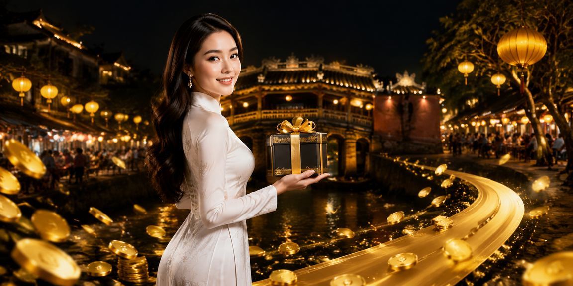 Bàn Baccarat live tại Hội An với dealer mặc áo dài truyền thống Việt Nam.